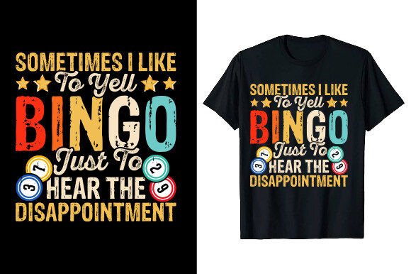 Download Casino Vintage Bingo T-shirt Design - Bingo Collection