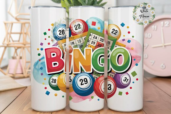 Download Bingo Fun 20oz Tumbler Wrap - Bingo Collection