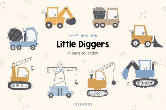 Download Little Diggers Digital Cliparts Collecti - Digital cliparts Collection